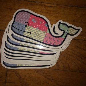 Patchwork Whale Sticker